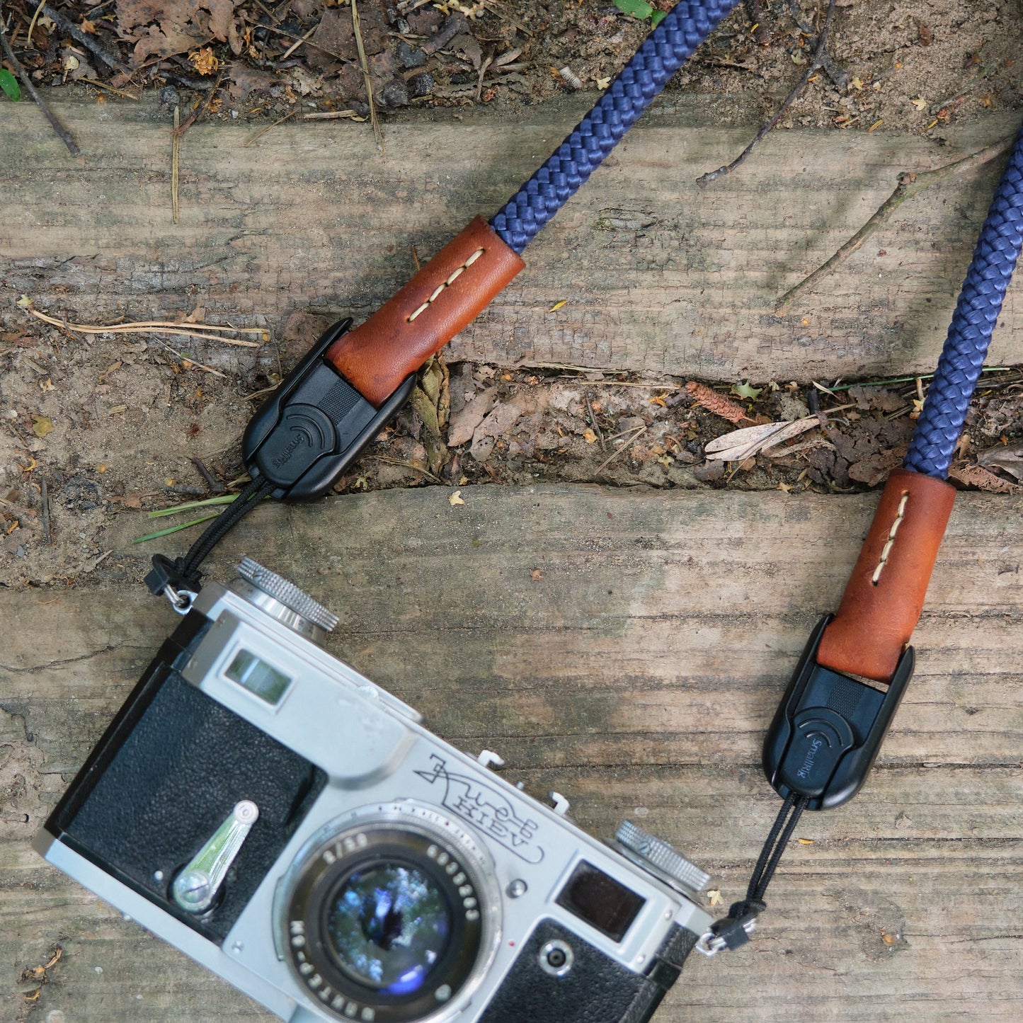 Boring Navy Blue strap with SmallRig links